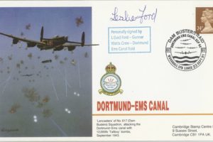 Dambusters 617 Squadron Cover Signed L Ford Dortmund-Ems Canal