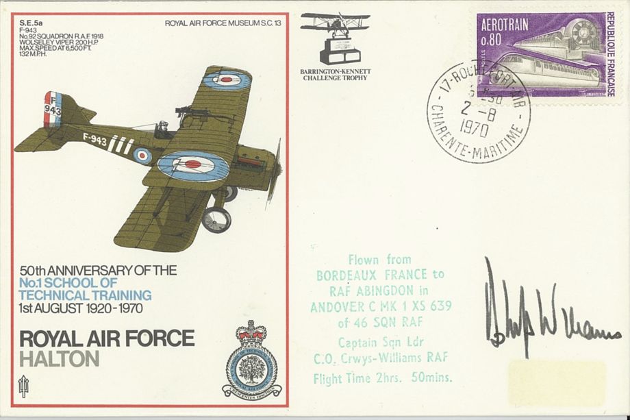 RAF Halton cover Sgd Crwys-Williams