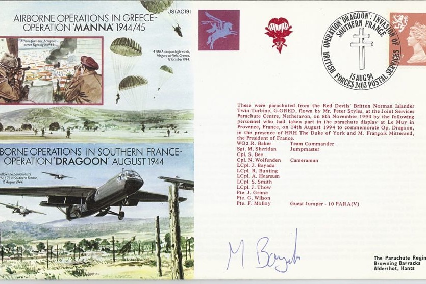 Operation Manna and Dragoon cover Sgd Bayada