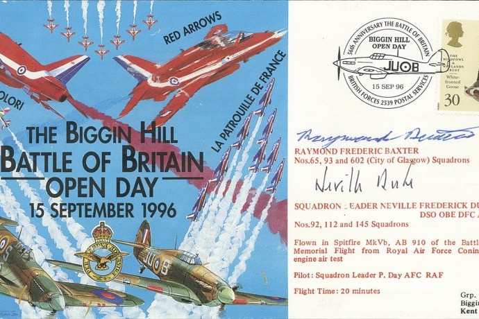 Battle of Britain cover Sgd Baxter and Duke