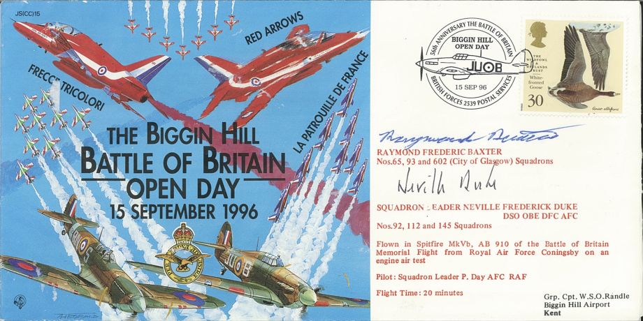 Battle of Britain cover Sgd Baxter and Duke