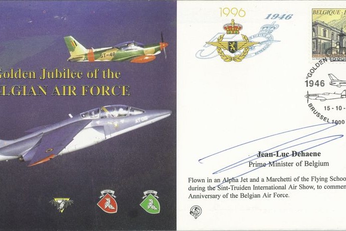 Belgian Air Force cover Sgd J-L Dehaene