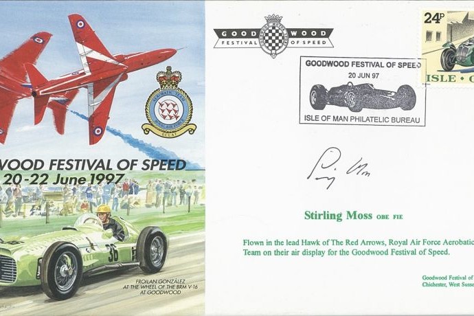 Goodwood Festival 1999 cover Sgd Stirling Moss