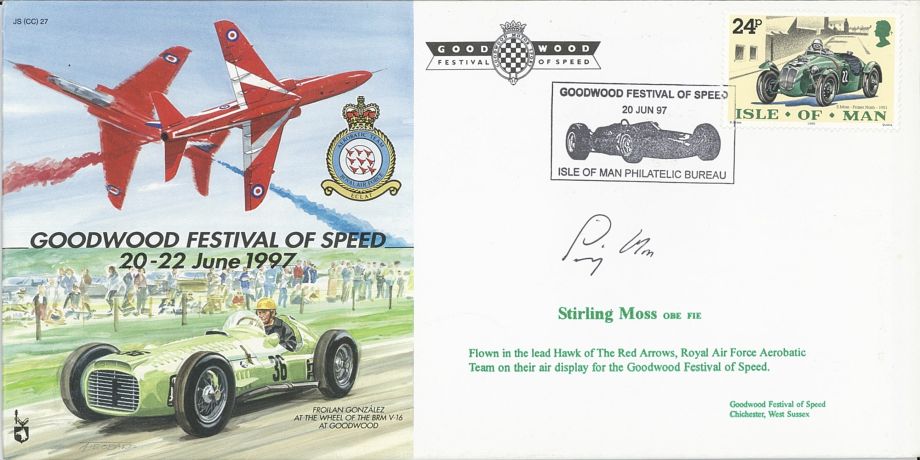 Goodwood Festival 1999 cover Sgd Stirling Moss