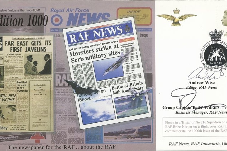RAF News - Edition 1000  Sgd Wise and Wilkins