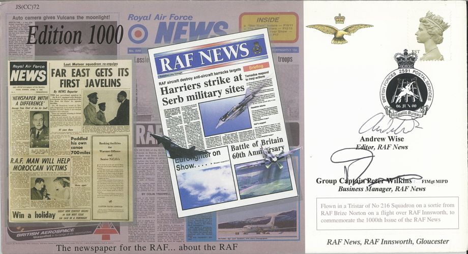 RAF News - Edition 1000  Sgd Wise and Wilkins