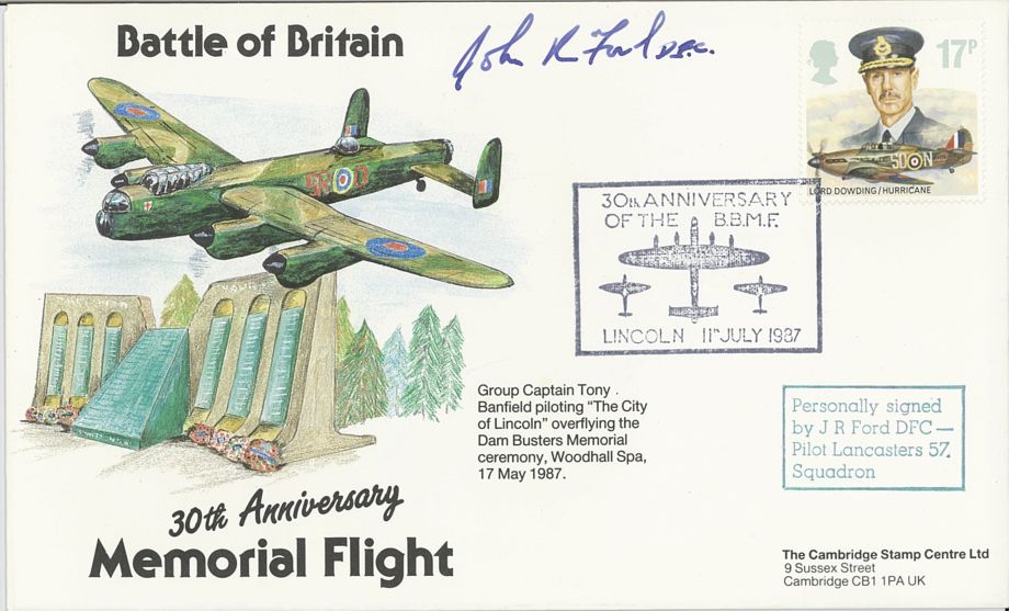 BBMF 30th Anniversary Cover Signed J R Ford 57 Squadron
