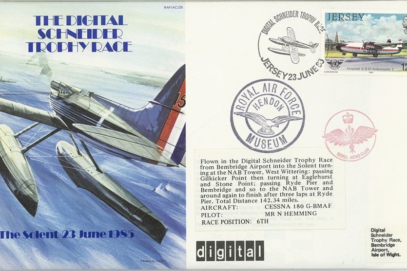 Schneider Trophy Race cover Sgd Hemming and Salter