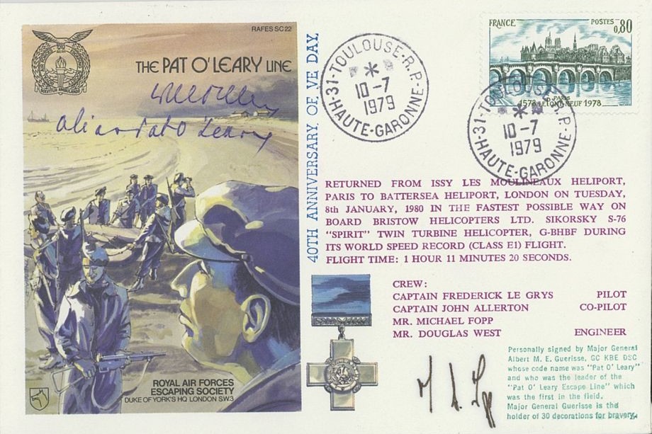 Pat O'Leary Line cover Sgd A M Guerisse