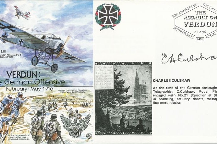 Verdun Cover Signed C Culshaw