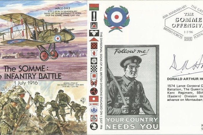 The Somme cover Sgd D A Hodge