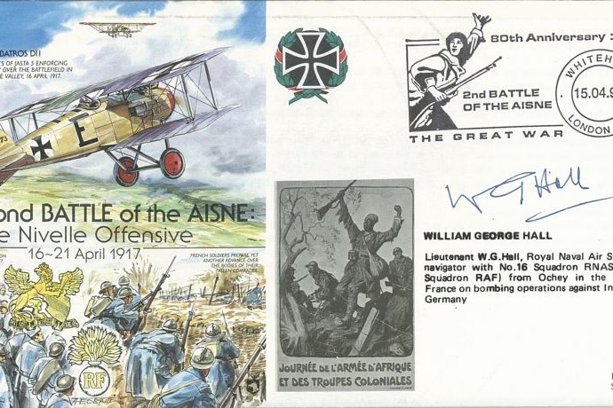Battle of the Aisne cover Sgd W G Hall