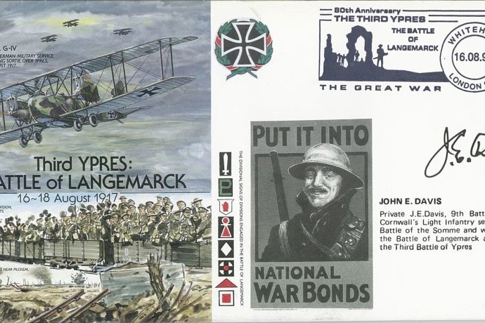 Ypres - The Battle of Langemarck cover Sgd J E Davis