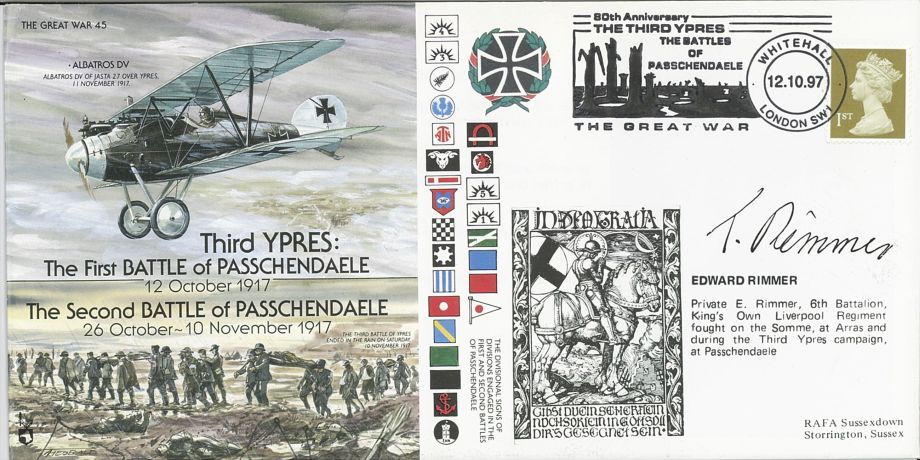 Ypres - Battle of Passchendaele cover Sgd E Rimmer