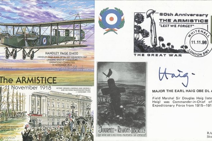 The Armistice cover Sgd Major The Earl Haig