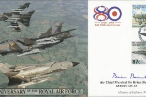 80th Anniversary of the RAF cover Sgd Burnett