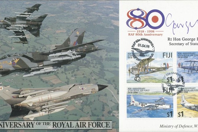 80th Anniversary of the RAF cover Sgd Robertson