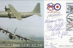 80th Anniversary of the RAF cover Sgd 8 parachutists