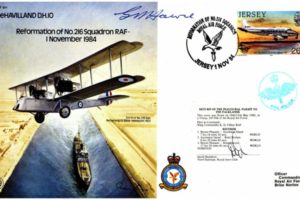 De Havilland DH10 cover Signed G R Howie 216 Squadron