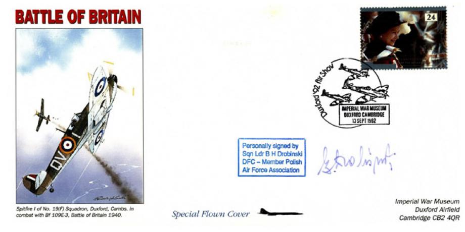 Battle of Britain cover Sgd Polish BoB Pilot B H Drobinski