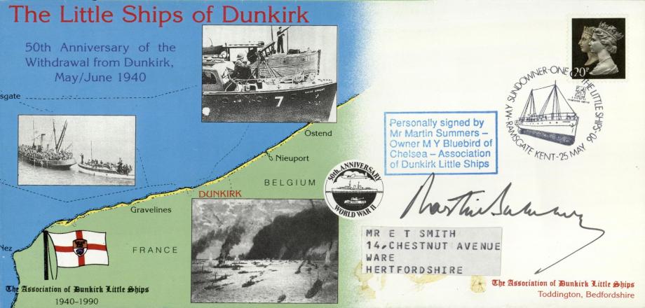 Dunkirk Little Ships cover Sgd Martin Summers