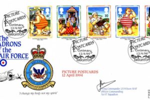 LV11 Squadron FDC Signed by WC J S Wilson the OC of 57 Squadron