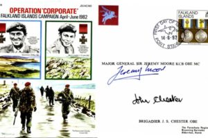 Falklands Cover 30 Sqdn Sgd Moore and Chester