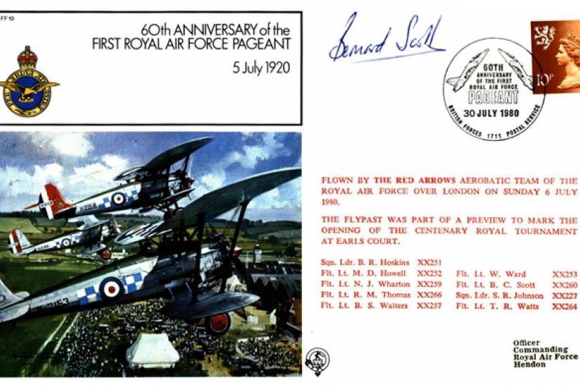 First RAF Pageant cover Sgd B C Scott