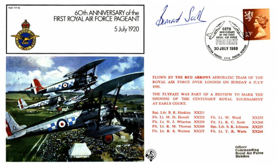 First RAF Pageant cover Sgd B C Scott