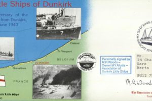 Dunkirk Little Ships cover Sgd M R Woods