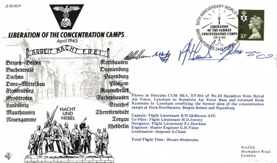 Concentration Camps Cover Signed Crew