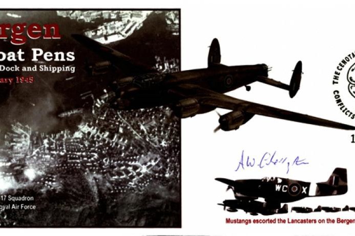Dambusters 617 Squadron cover Signed A Cherrington Bergen