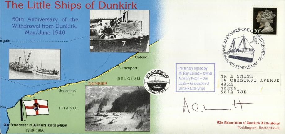 Dunkirk Little Ships cover Sgd Ray Barnett