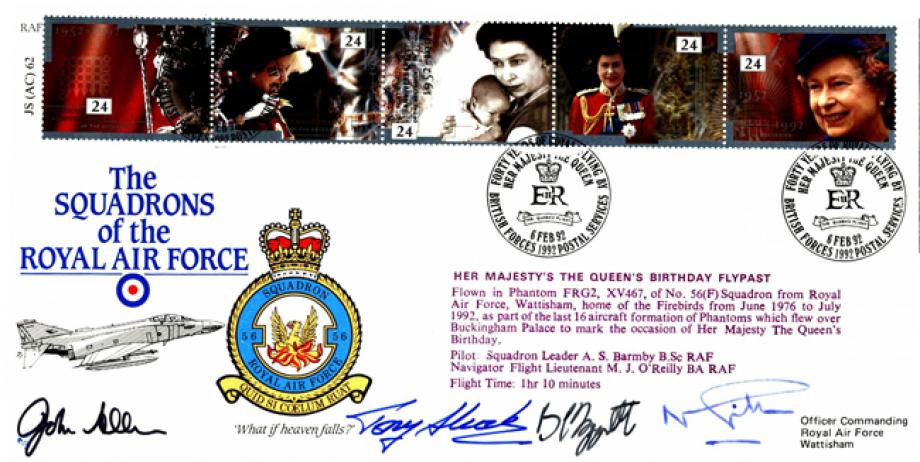 Squadrons of The Royal Air Force cover Multisigned