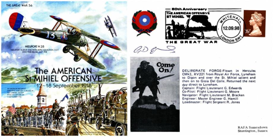 American St Mihiel Offensive cover Sgd G Edwards