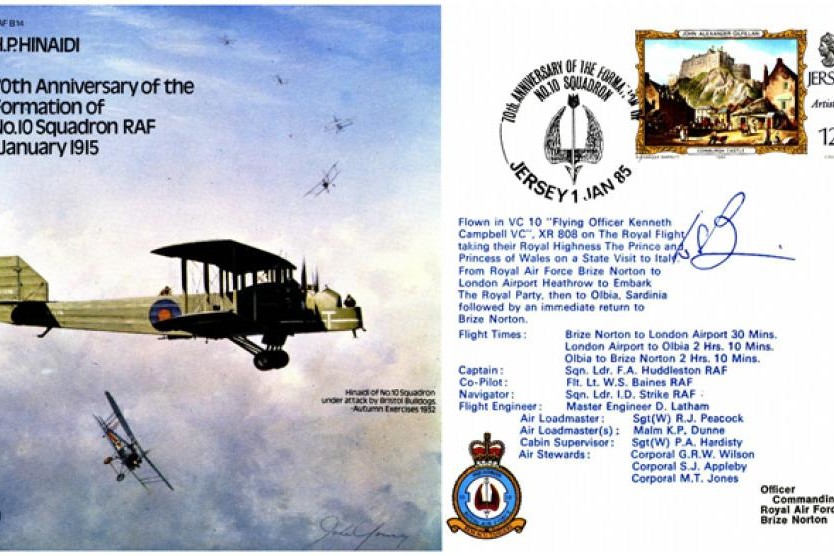 H.P Hinaidi cover Crew signed