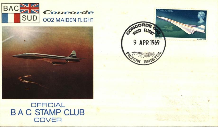 Concorde cover First Flight 9.4.69