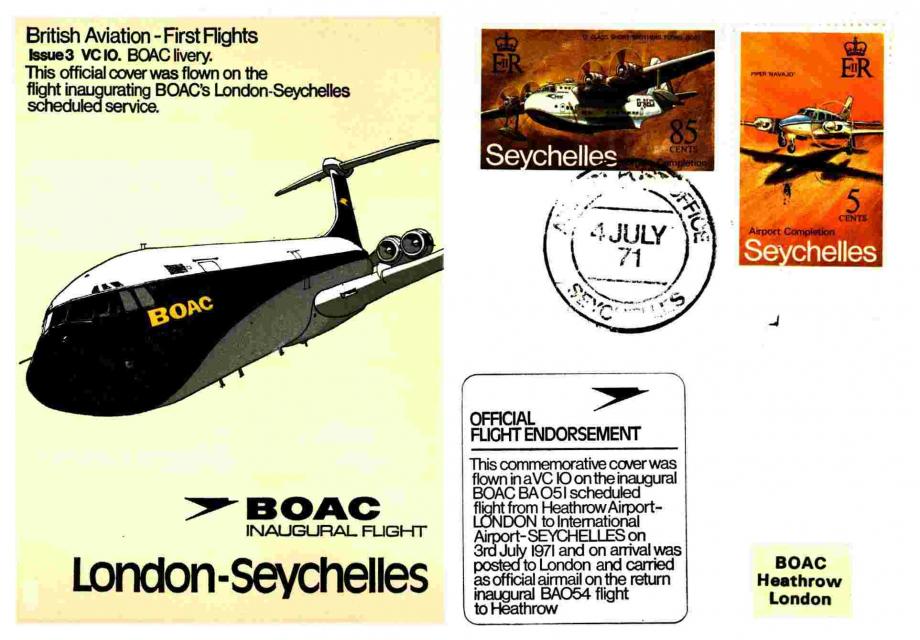 BOAC Inaugral Flight cover