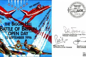 Biggin Hill Battle of Britain Open Day cover Sgd by 3