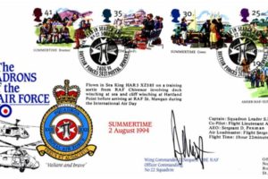 XX11 Squadron FDC Signed by WC D Nequest the CO of 22 Squadron