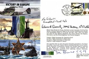 Victory in Europe cover Sgd E Wilson VC,Gueritz and Bunce