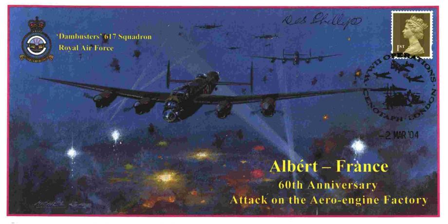 Dambusters 617 Squadron Cover Signed Des Phillips Tirpitz