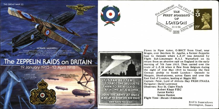 Zeppelin Raids on Britain cover