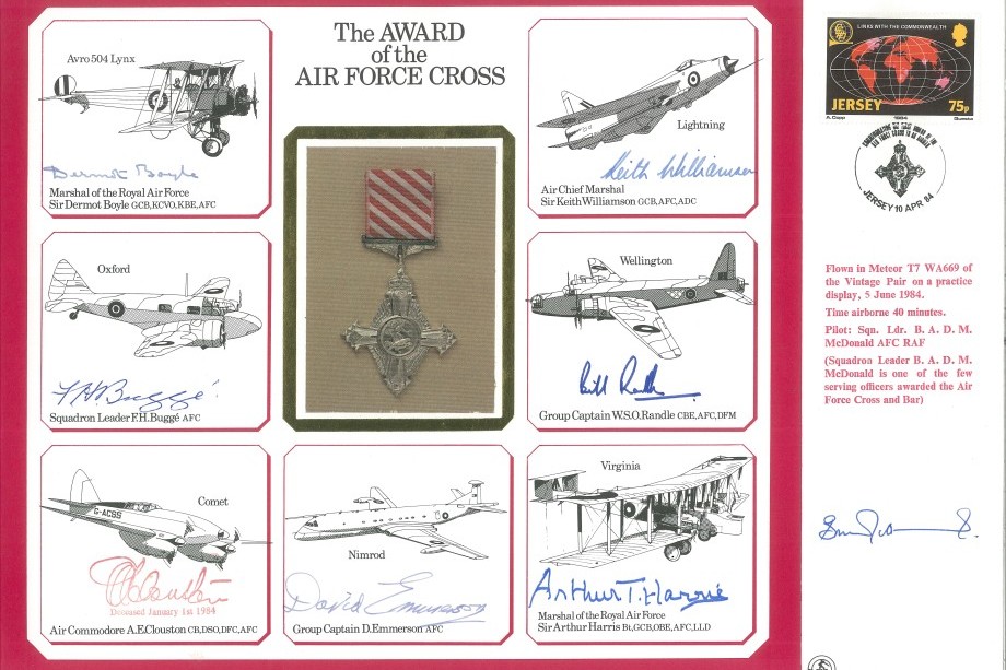 Air Force Cross-Large Signed Cover
