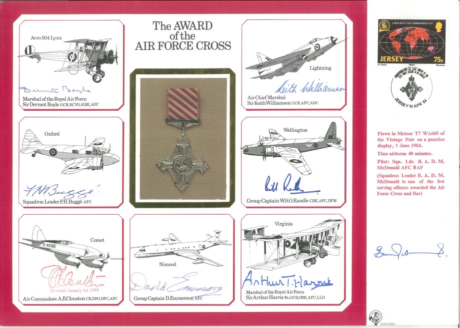 Air Force Cross-Large Signed Cover