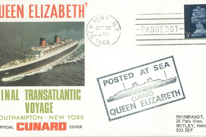 Queen Elizabeth cover Final crossing 1968