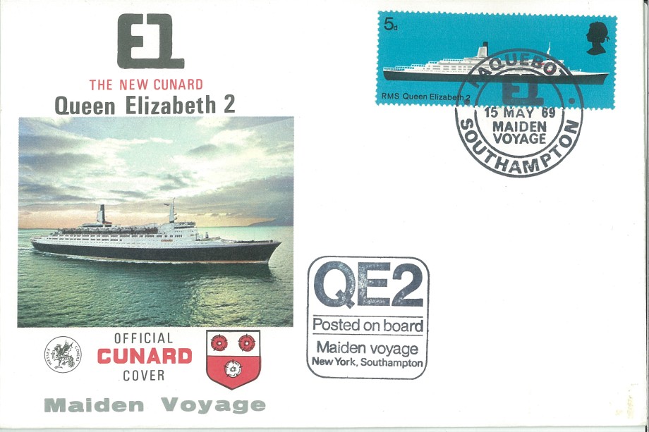 Queen Elizabeth 2 cover 1969 Maiden Voyage