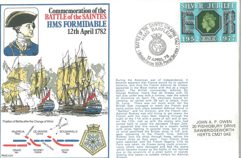 Battle of the Saintes 1782 cover
