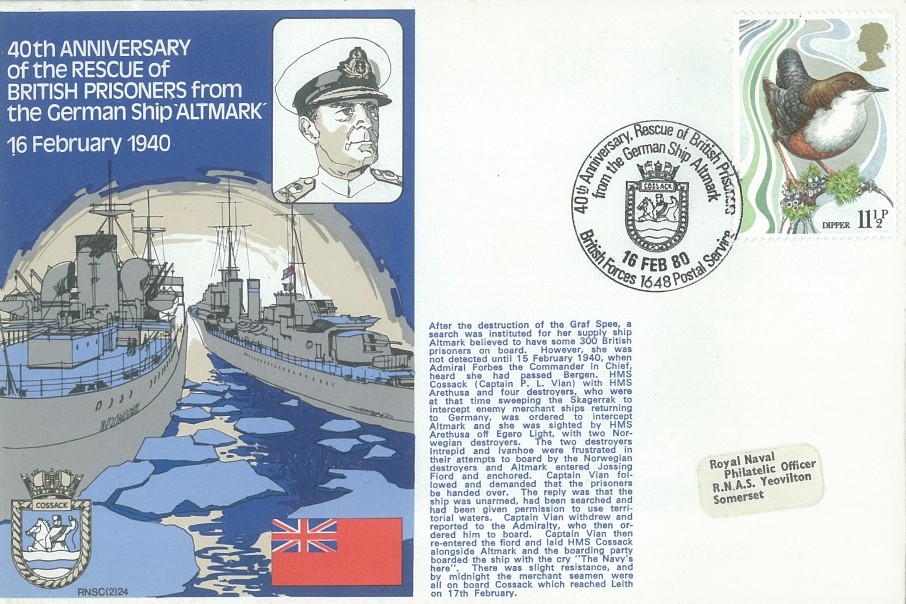 Rescue of British Prisoners from the German Ship Altmark