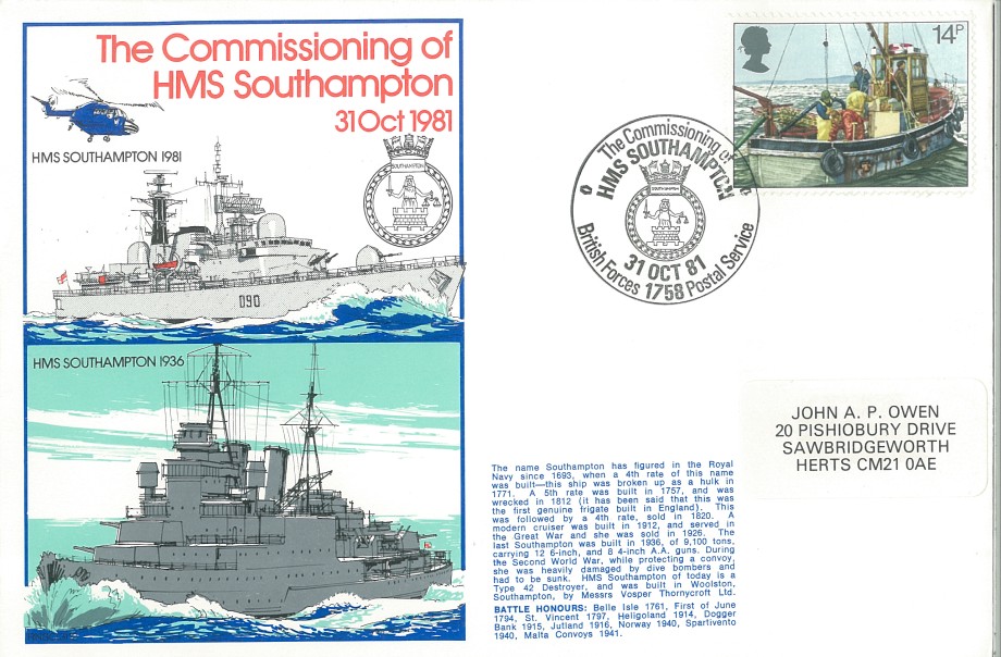 HMS Southampton cover